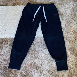 Women’s black Fila joggers